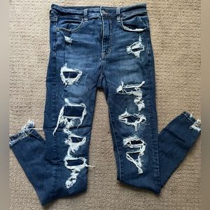 ripped american eagle jeans